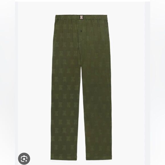 Savage X Fenty Sheer X Sleep PantDeep Forest Green M NWT IN PACKAGING - Picture 1 of 8